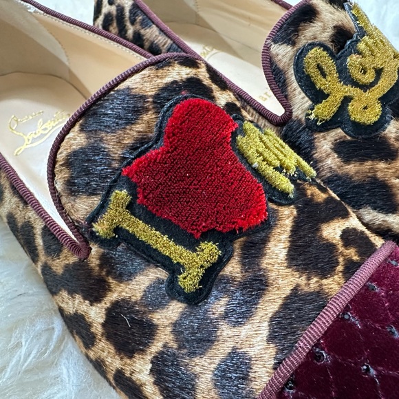 Christian Louboutin red bottom flat shoes us7.5 - Picture 6 of 10